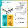 Precision micro-adjustment XY axis displacement platform, stainless steel LBX/LBY-40/50/60/70/80/100 manual slide
