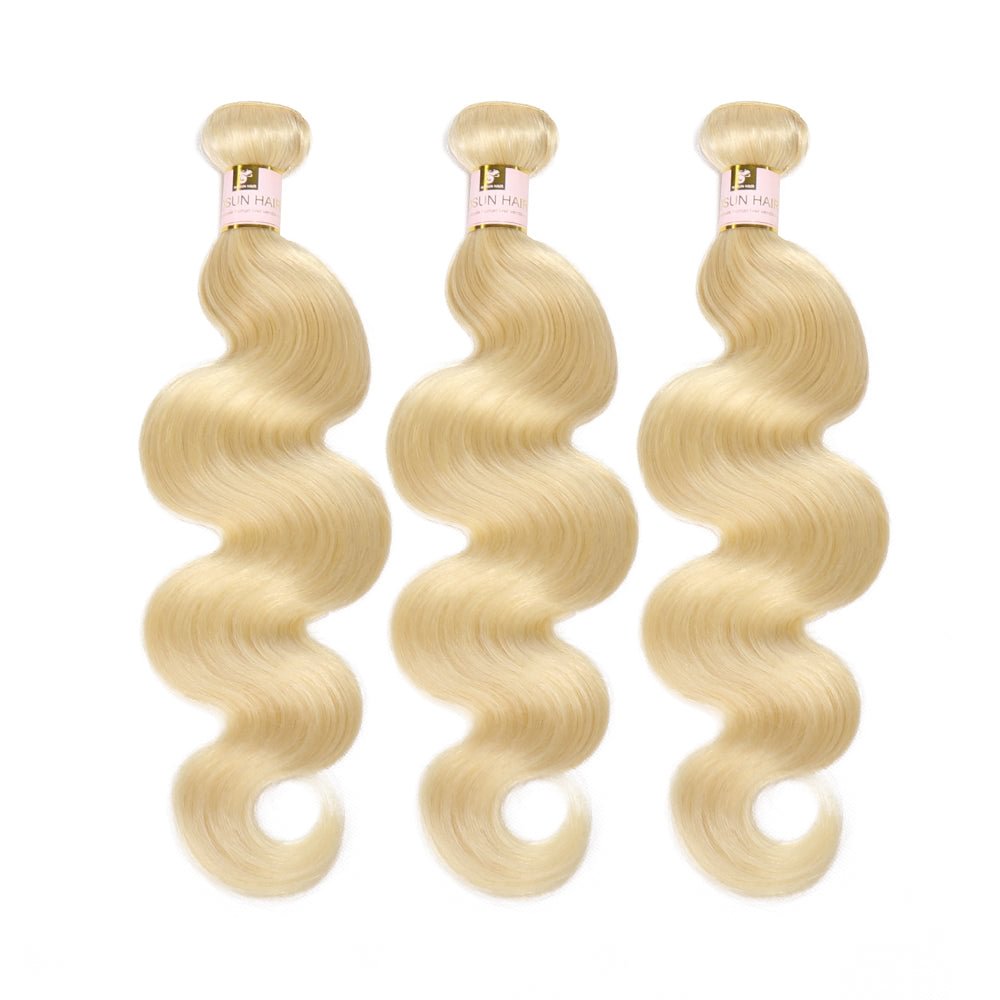 Peruvian Hair 613 Bundles Blonde Weaves Body Wave 3 Bundles 100% Virgin Human Hair Bundles Hair Extensions Zaesvini