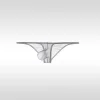 Men's Low Waist Sexy Ultra-Thin Ice Silk Transparent Bikini Soft Large Pouch Briefs