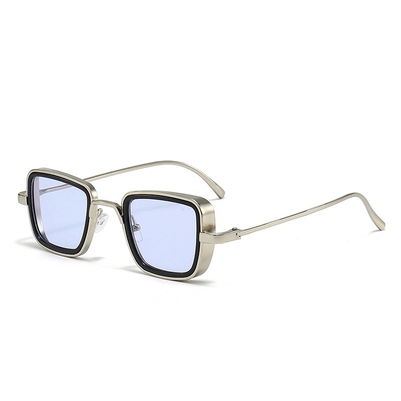 Classic Style Solid Color Ac Square Full Frame Men’s Sunglasses
