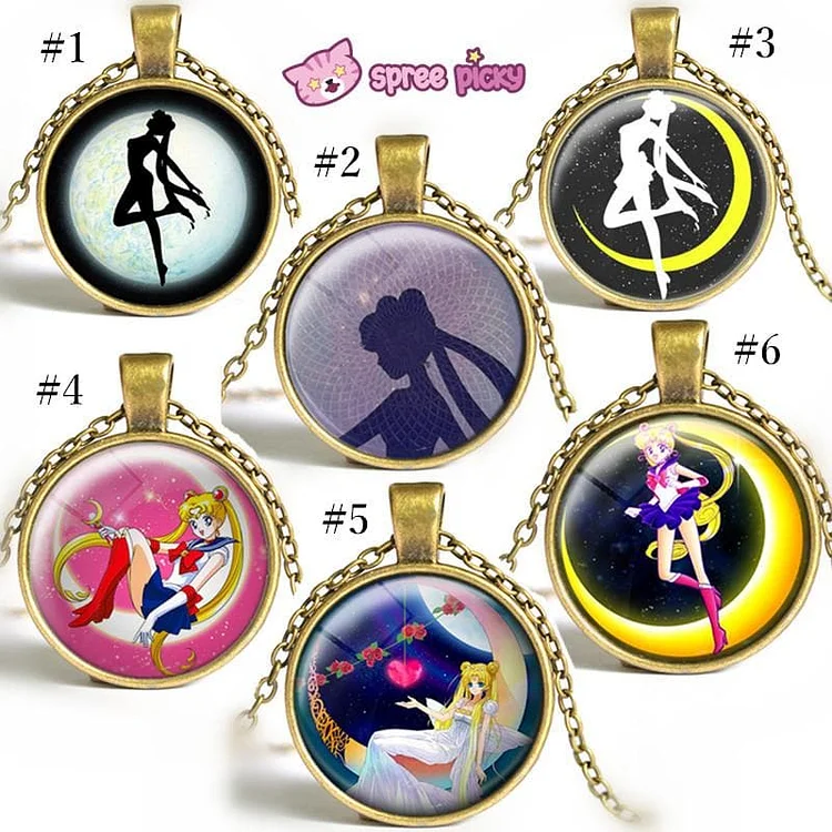 Final Stock! Sailor Moon Usagi Time Gem Necklace SP152752-SP152757