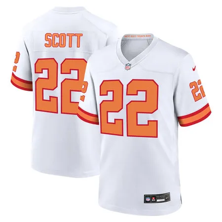 Men's Tampa Bay Buccaneers #22 Keionte Scott White Player Game Jersey