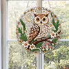 Special Shaped Diamond Painting Kit Owl Acrylic Pendant 25cm