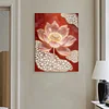 DIY Pearl Painting Lotus for Home Decor with Frame(30x40cm)