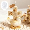 3D Rose Cross & Peace Dove Silicone Candle Moulds Decorative Crafting Tool DIY Handmade Faith Candles Moulds Reusable Sacred Rose Vine Mould for Anniversary/Religious Ceremony