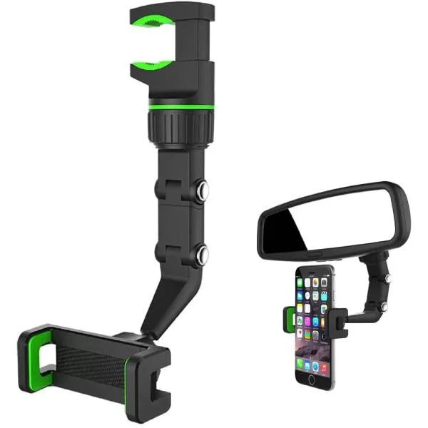 Garlaven 360&deg; Rotating Universal Rearview Car Mirror Phone Holder