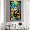 uk.everydayedeals (Limited Stock)Diamond Painting - Full Round - Pumpkin Lamp and Grandp(40*70cm)