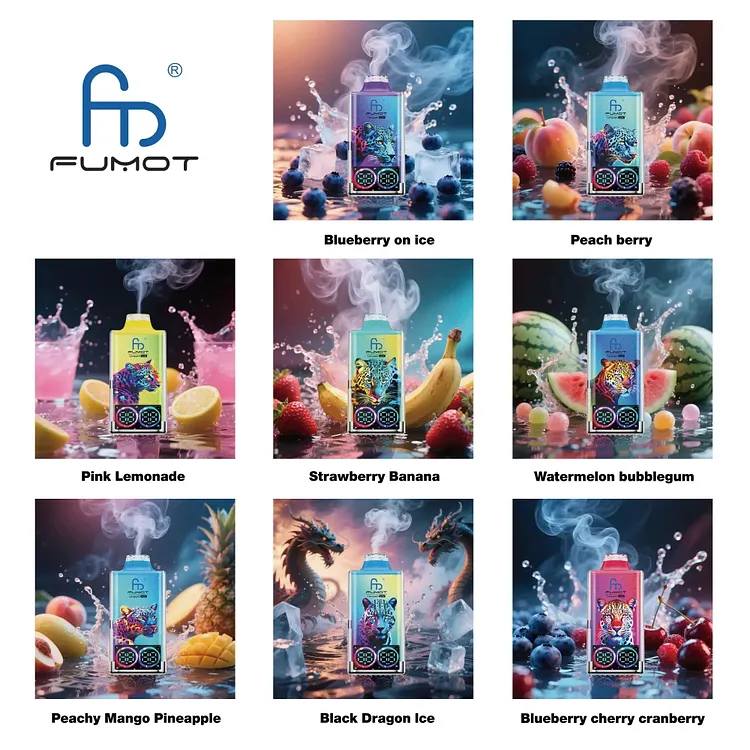 Fumot 40K Leopard Wegwerf-Vape Produktdetailseite  www.vapeshoppromax.com