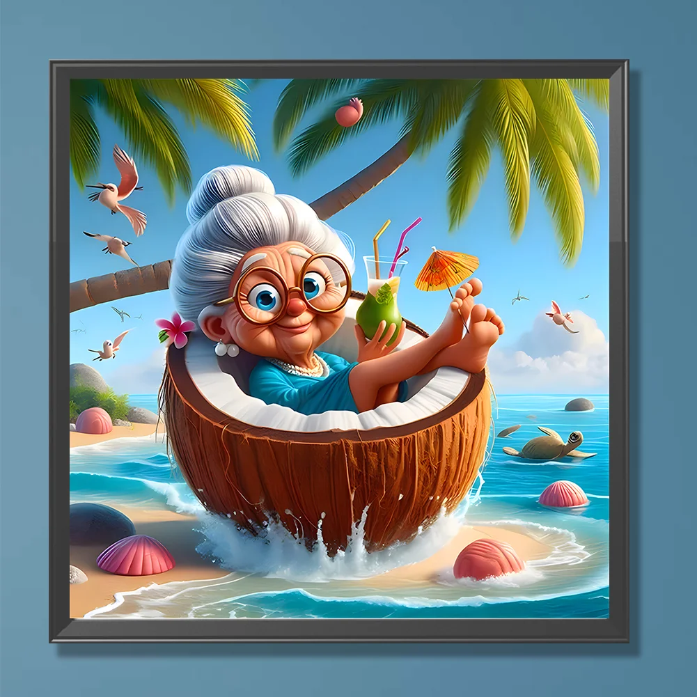 Diamond Painting - Full Round Drill - Grandma(Canvas|30*30cm)