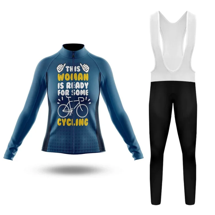 This Woman Is Ready For Some Cycling Women's Long Sleeve Cycling Kit