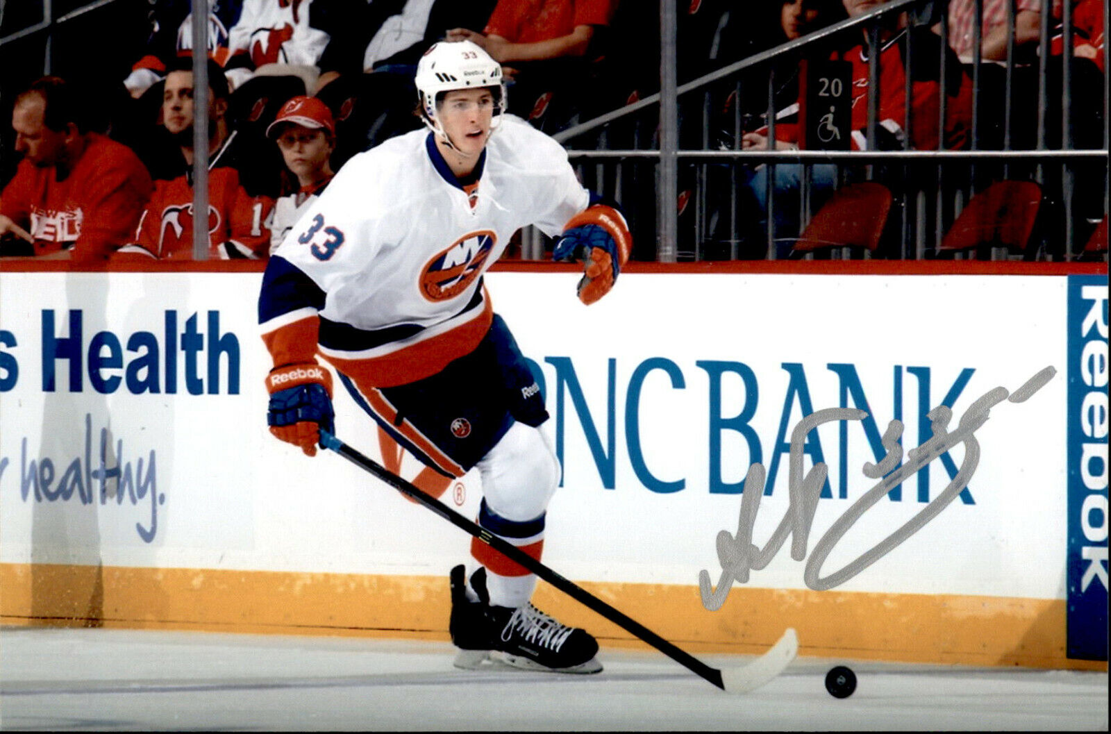 Andrey Pedan SIGNED 4x6 Photo Poster painting NEW YORK ISLANDERS / VANCOUVER CANUCKS