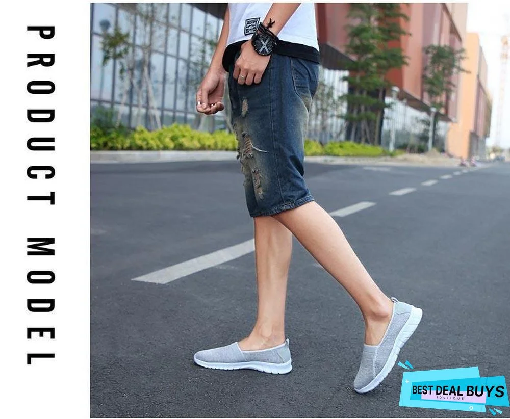 Women Slip On Loafers Plus Size Breathable Mesh Ballet Sneakers Flat Shoes