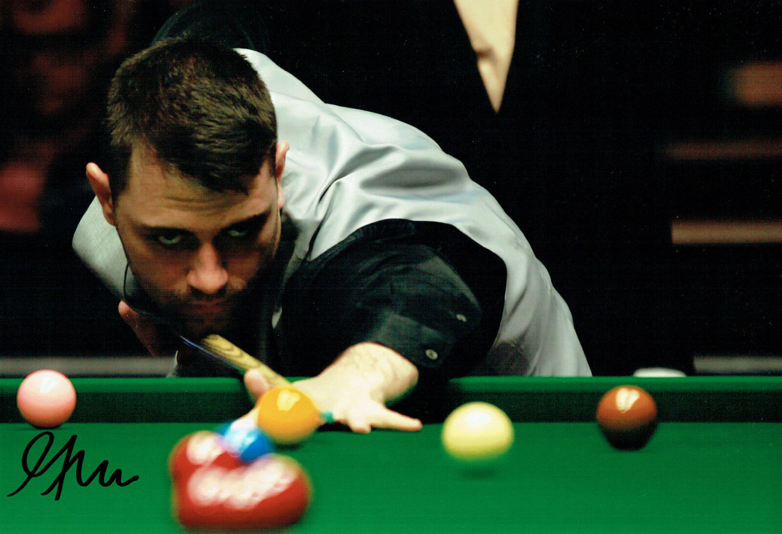 Mitchell MANN SIGNED Autograph 12x8 Snooker Photo Poster painting AFTAL COA Sheffield Crucible