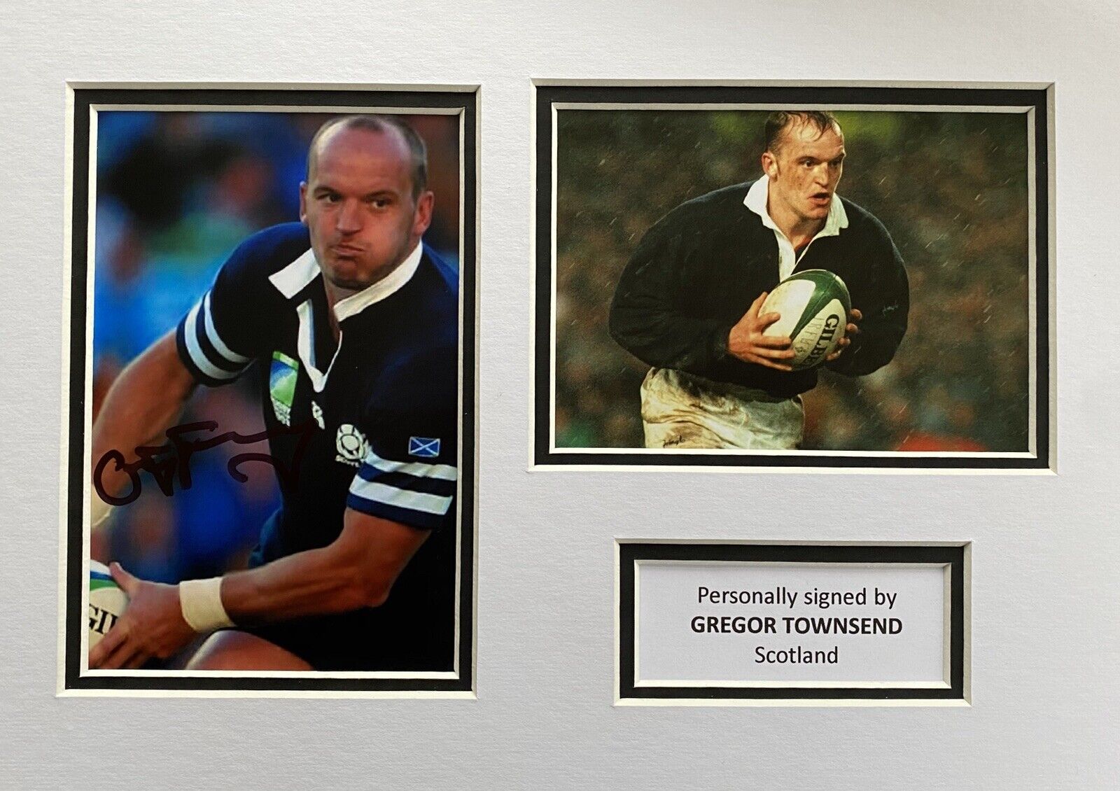 Gregor Townsend Genuine Signed Photo Poster painting In A4 Scotland Mount Display