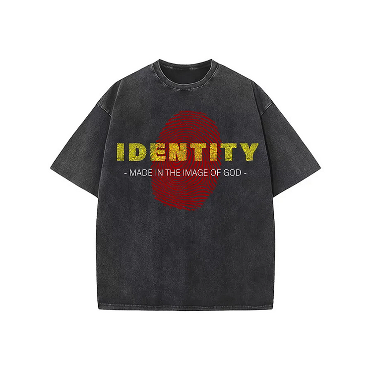 Sopula Identity Made In The Image Of God Unisex Washed T-Shirt
