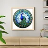 (Counted/Stamped) Peacock - 18CT Cross Stitch 20*20cm/7.87*7.87in