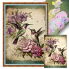 Birds Flower -11CT Stamped Cross Stitch Kit(40*60cm)