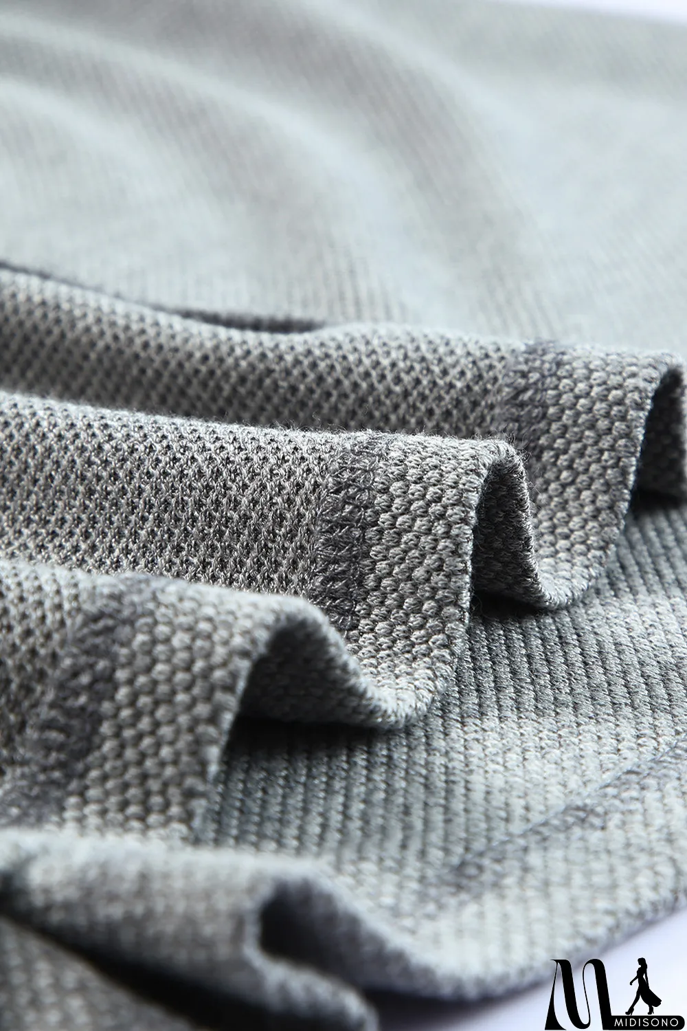 MidiSono - Crisscross Cut-out Back Knit Sleeveless Dress