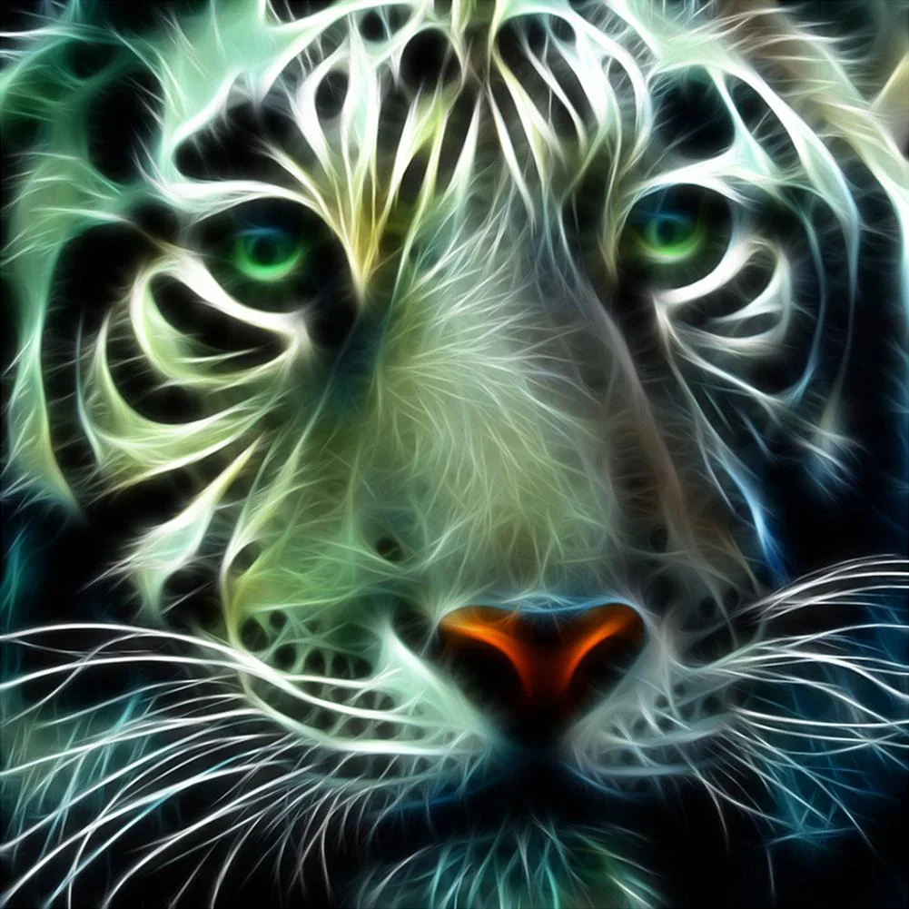 Full Round Diamond Painting - Novelty Tiger(30*30cm)