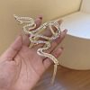Barrette serpent avec strass
