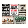 5pcs - Warning  - Vintage Metal Signs(8*12Inch/12*16Inch) - Warning