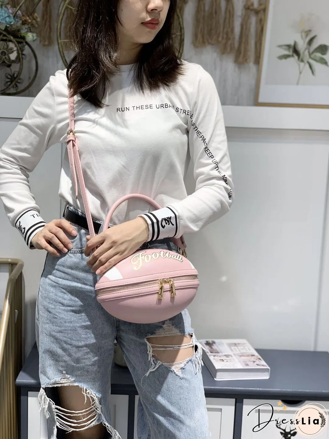 Paziye Ball Shaped Purse Cross Body Handbag Messenger Bag Tote