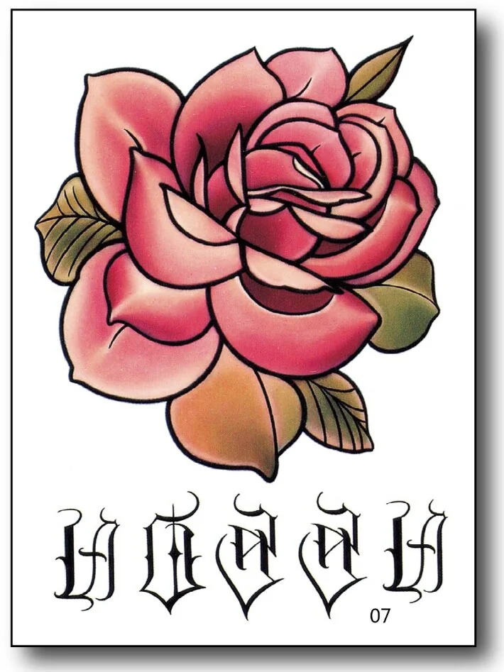 men tattoo small magic vampire tattoo hand rose tattoo face mouth waterproof temporary tatoo for boys body art stickers black