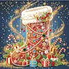 DIY Special Shape Pearl Painting Art - Christmas stocking