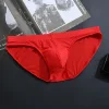 Men's Ice Silk Bikini Solid Seamless Briefs
