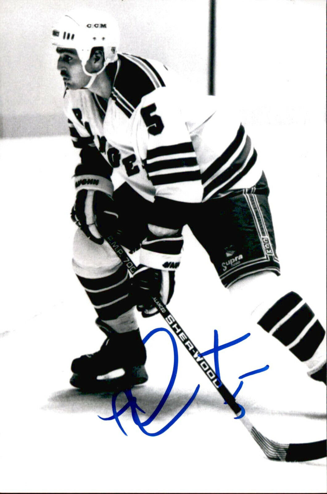 Normand Rochefort SIGNED autographed 4x6 Photo Poster painting NEW YORK RANGERS #3