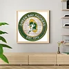 Fußball Green Bay Packers - Runde Bohrer Diamantmalerei - 30 * 30cm