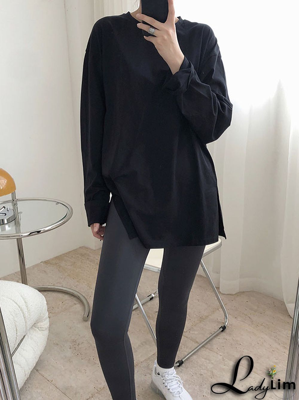 Original Solid Long Sleeve T-Shirts Tops