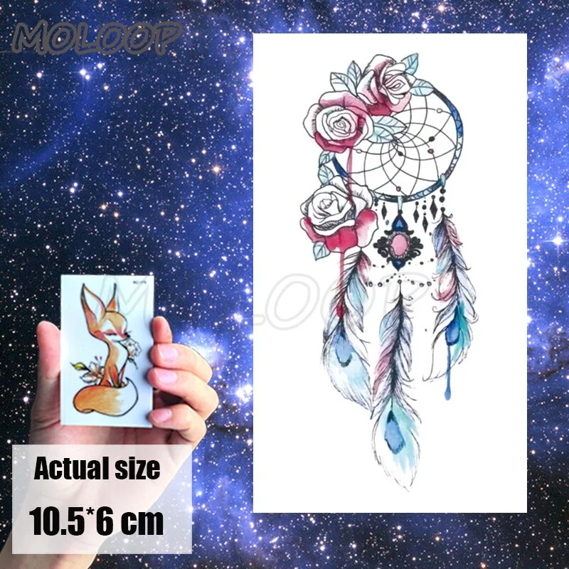 Temporary Tattoo Sticker cat pattern Element Small animal flower waterproof Fake Body Art tatoo for kid girl boy man woman