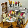 Ice Cream Shop Miniature Scene Simulation Fine Model Collection Trendy Ornaments