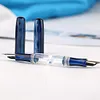 Penbbs469 fountain pen pen transparent resin double tip double bladder ink storage dual-purpose pen