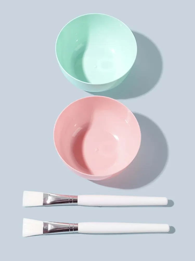 2pcs Random Color Facial Sheet Bowl Set