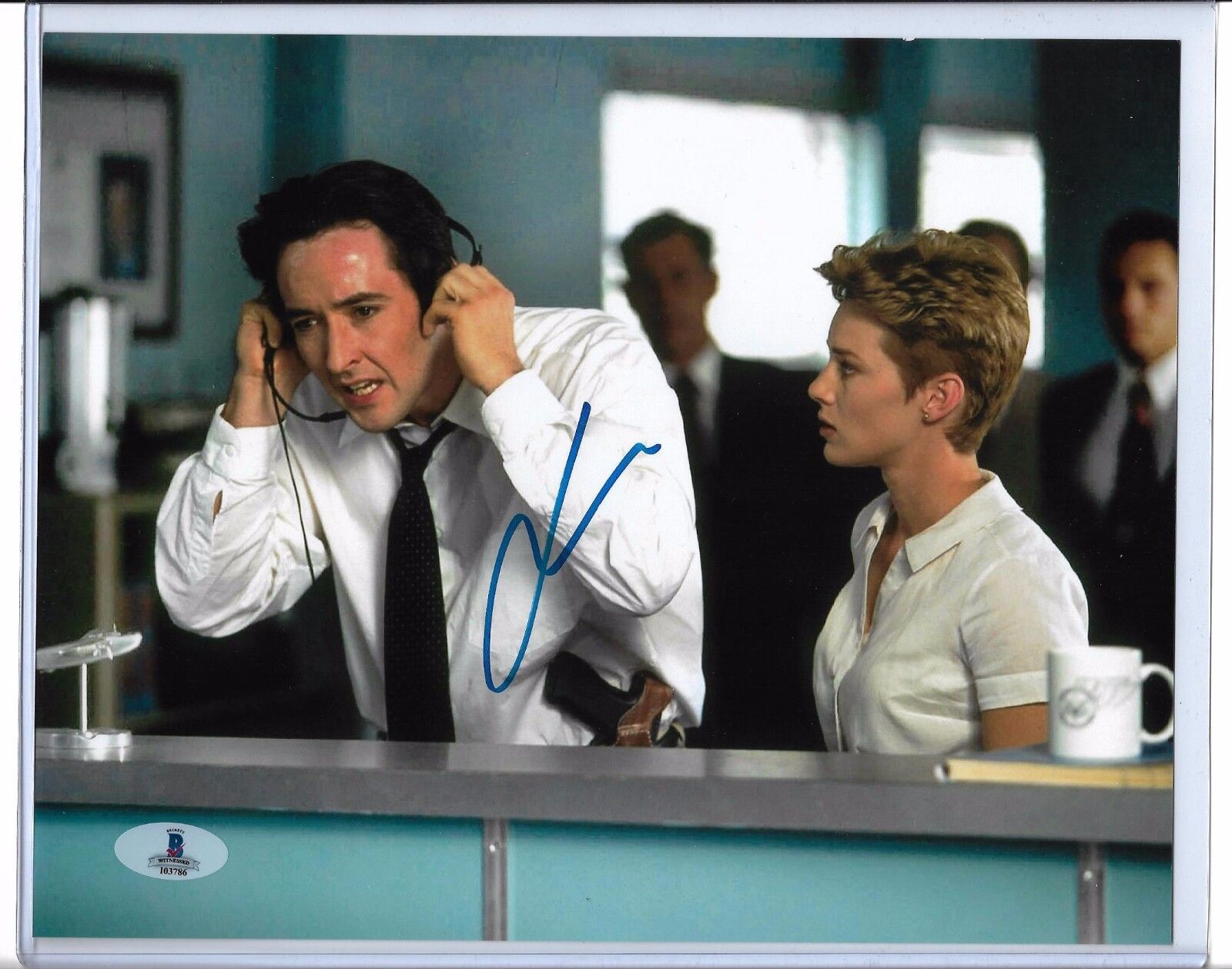 John Cusack autographed 8x10 Photo Poster painting Con Air Beckett BGS BAS COA Sticker Only