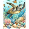 Diamond Painting -DIY Full Square Drill Sea Turtle（35*45CM)