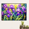 >SALE<5D DIY Full Round Drill Diamond Painting Iris Field Kit Home Decor