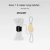 Portable Adjustable Fix Tent High Strength Fast Release Pulley Camping Rope(4 Pcs/Set)