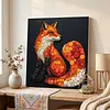Framed Vulpes - DIY Button Art Painting Kit for Creativity DIY Pearl Dot Crafts for Gift Home Wall Decor 30*30CM
