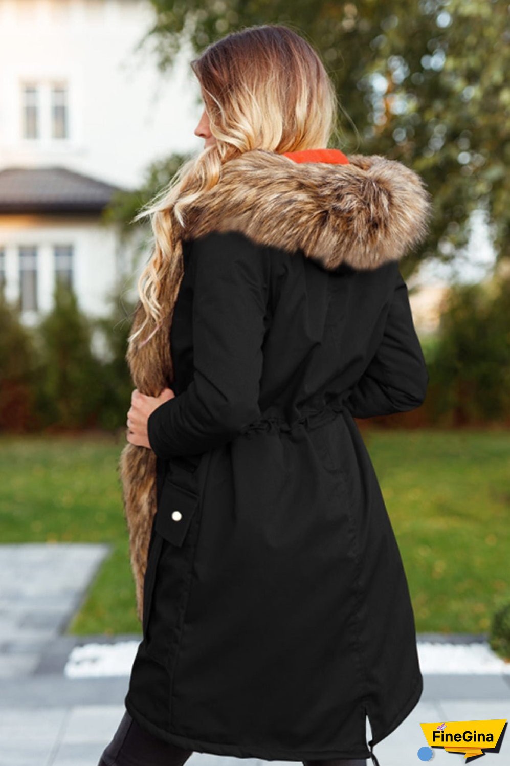 Plush Parka Hooded Windbreaker