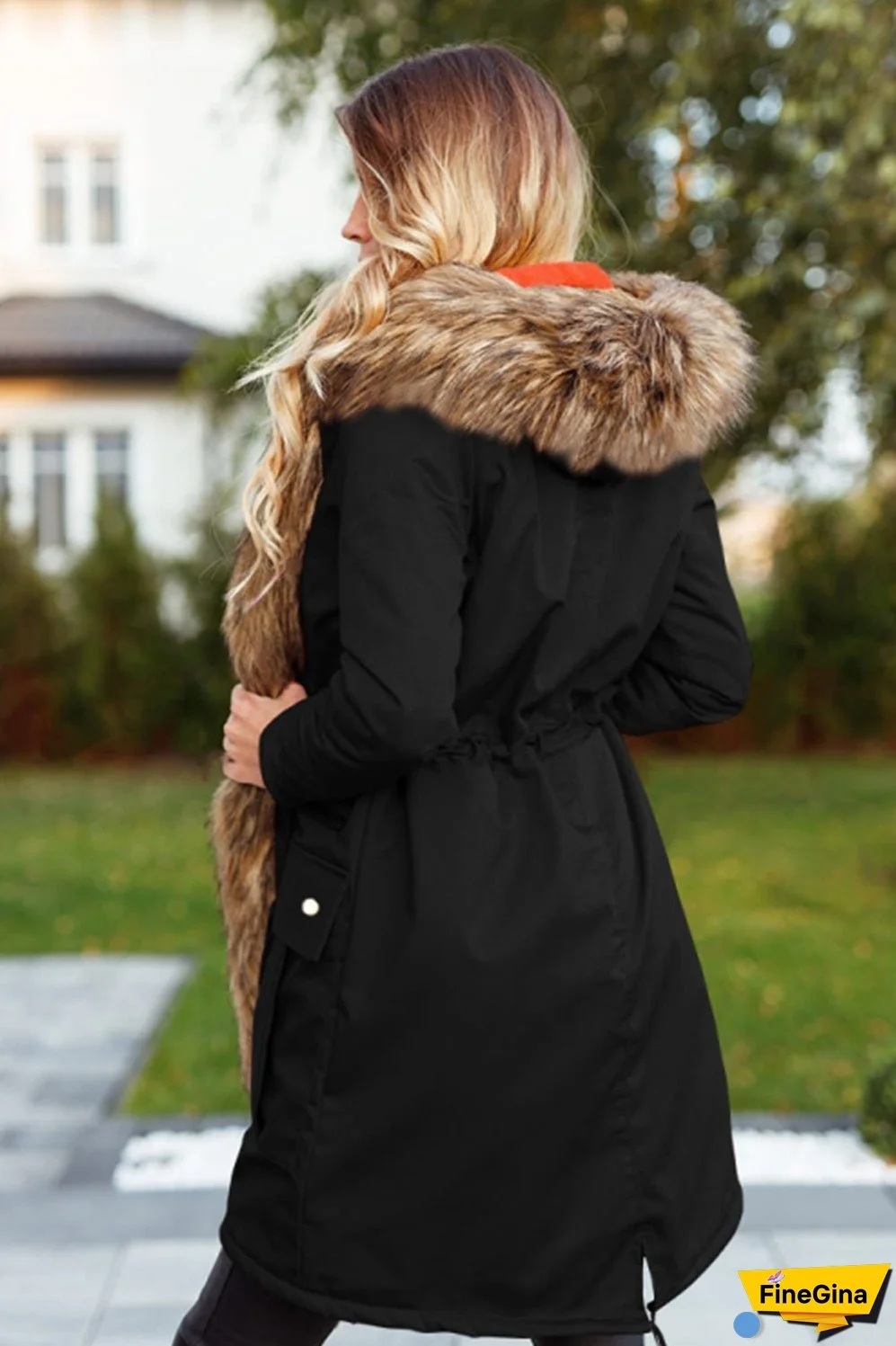 Plush Parka Hooded Windbreaker