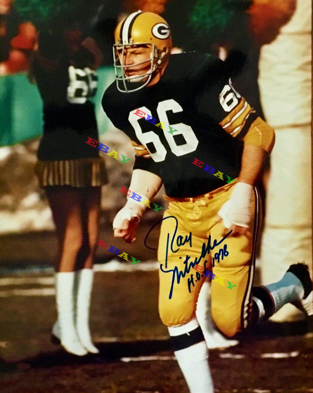 Ray Nitschke Green Bay Packers Signed Autographed 8x10 Photo Poster painting Reprint