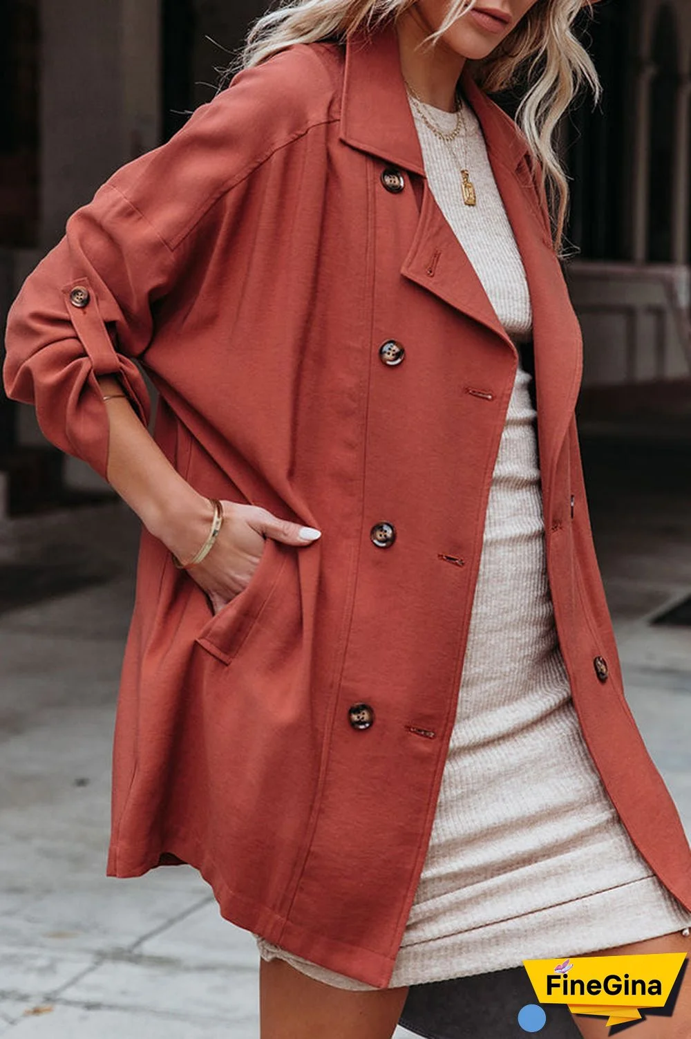 Double Agent Short Trench Coat