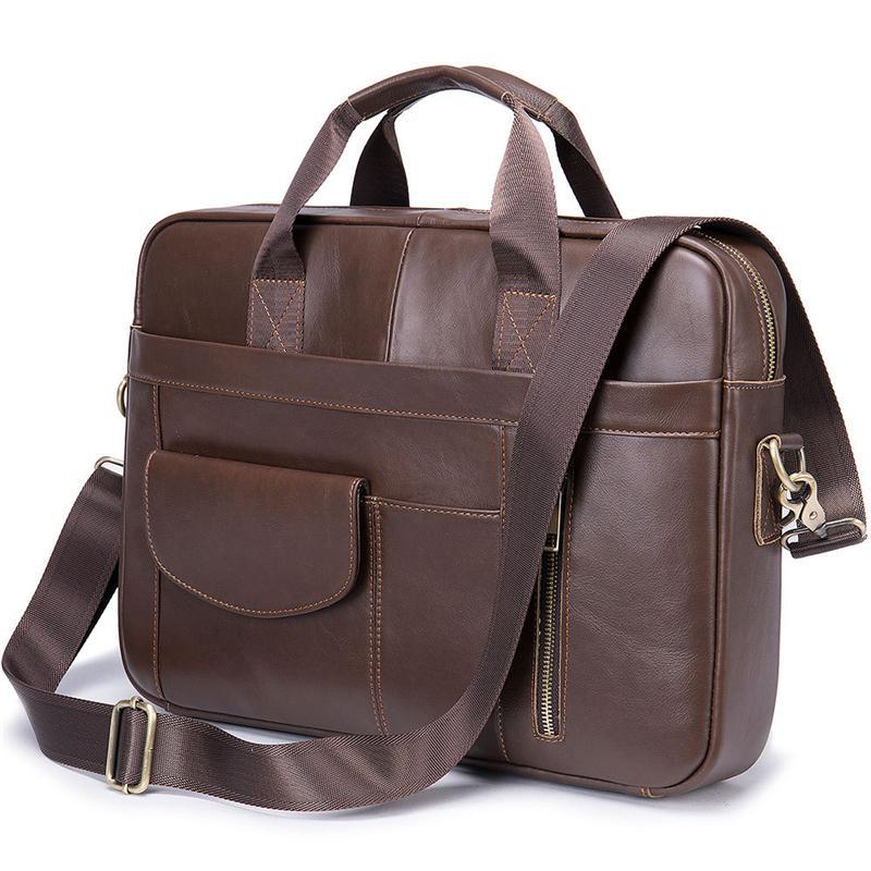 Multi-Pocket Dual Handled Top Detachable Sling Strap 15.6 Inch Laptop Bag