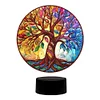 DIY 5D Diamond Painting Acrylic Life Tree  Night Light Lamp Home Decoration Ornament Gift Kit