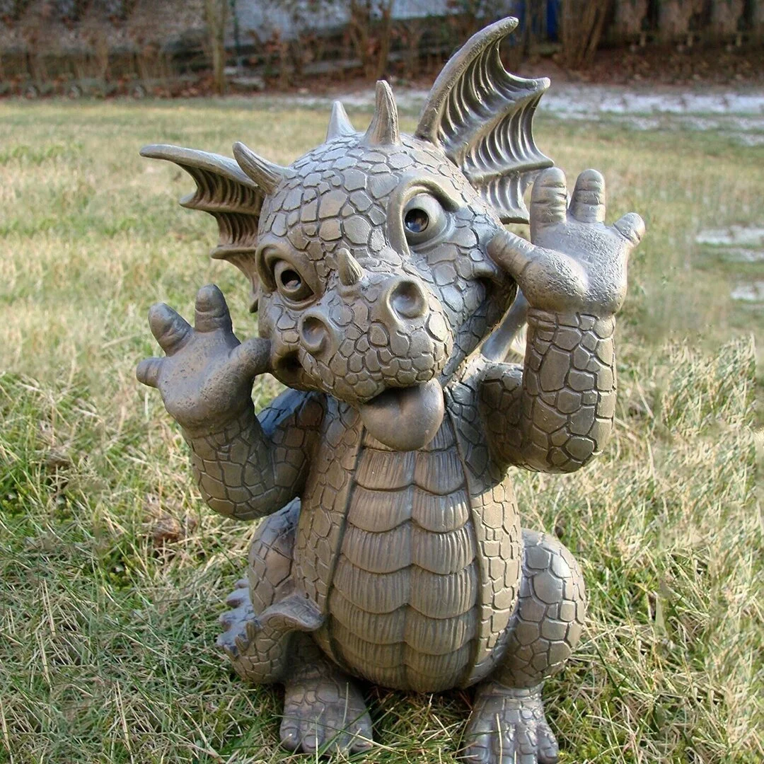 Cute Decorative Resin Dragon Ornament