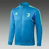 2022/2023 Juventus Long Zipped Jacket Blue Football Shirt 1:1 Thai Quality Set love fball