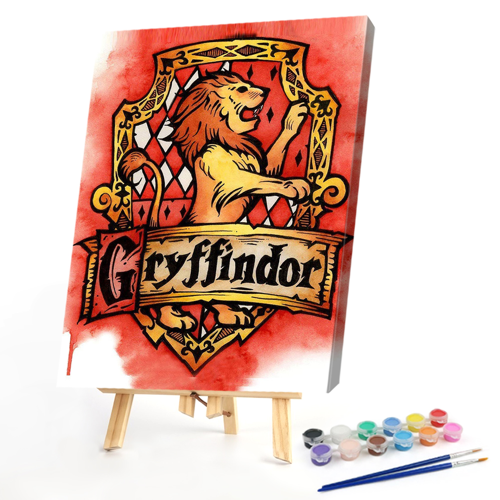 

40*50CM - Paint By Numbers - Magic School Badge, 501 Original